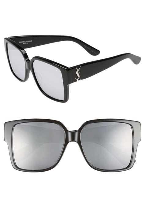 saint laurent sunglasses mens|saint laurent 55mm square sunglasses.